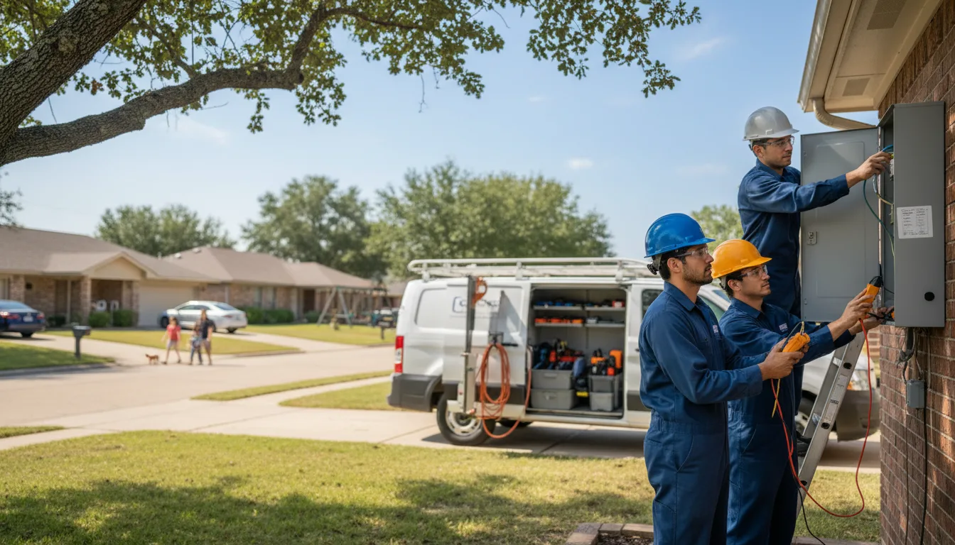 Certified electrician providing emergency electrical services in Heidrick, KY